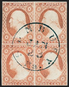 Sale 1227, Lot 2186, 3c-5c 1851-56 Issue (Scott 10-12)
