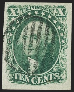 Sale 1227, Lot 2197, 10c-12c 1851-56 Issue (Scott 13-17)