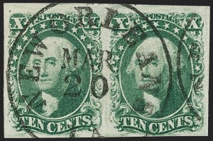 Sale 1227, Lot 2198, 10c-12c 1851-56 Issue (Scott 13-17)
