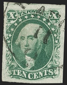 Sale 1227, Lot 2210, 10c-12c 1851-56 Issue (Scott 13-17)