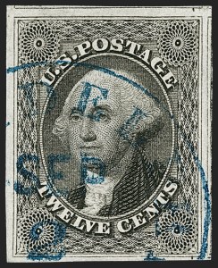 Sale 1227, Lot 2216, 10c-12c 1851-56 Issue (Scott 13-17)