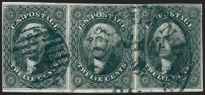 Sale 1227, Lot 2221, 10c-12c 1851-56 Issue (Scott 13-17)