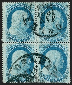 Sale 1227, Lot 2246, 1c 1857-60 Issue (Scott 18-24)