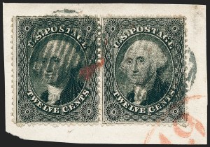 Sale 1227, Lot 2271, 12c-90c 1857-60 Issue (Scott 36-39)