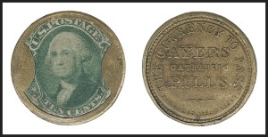 Sale 1227, Lot 2419, Drs. Joanne and Edward Dauer Collection of Encased Postage (EP1/EP58A)