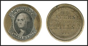 Sale 1227, Lot 2420, Drs. Joanne and Edward Dauer Collection of Encased Postage (EP1/EP58A)