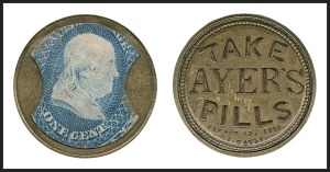 Sale 1227, Lot 2422, Drs. Joanne and Edward Dauer Collection of Encased Postage (EP1/EP58A)