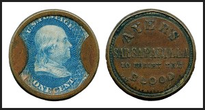 Sale 1227, Lot 2425, Drs. Joanne and Edward Dauer Collection of Encased Postage (EP1/EP58A)