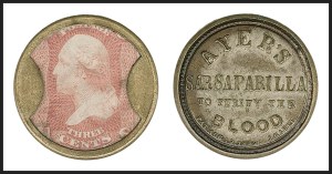 Sale 1227, Lot 2427, Drs. Joanne and Edward Dauer Collection of Encased Postage (EP1/EP58A)