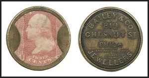 Sale 1227, Lot 2431, Drs. Joanne and Edward Dauer Collection of Encased Postage (EP1/EP58A)