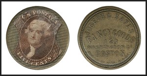 Sale 1227, Lot 2434, Drs. Joanne and Edward Dauer Collection of Encased Postage (EP1/EP58A)