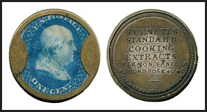 Sale 1227, Lot 2446, Drs. Joanne and Edward Dauer Collection of Encased Postage (EP1/EP58A)