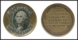 Sale 1227, Lot 2450, Drs. Joanne and Edward Dauer Collection of Encased Postage (EP1/EP58A)