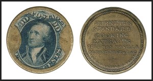 Sale 1227, Lot 2452, Drs. Joanne and Edward Dauer Collection of Encased Postage (EP1/EP58A)