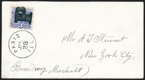 Sale 1227, Lot 2702, Fancy Cancels on the 1869 Pictorial Issue and 1870-88 Bank Notes Issues