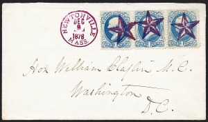 Sale 1227, Lot 2706, Fancy Cancels on the 1869 Pictorial Issue and 1870-88 Bank Notes Issues