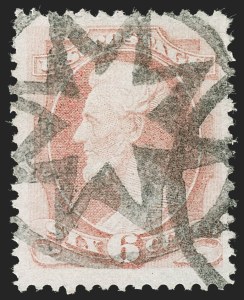 Sale 1227, Lot 2730, Fancy Cancels on the 1869 Pictorial Issue and 1870-88 Bank Notes Issues