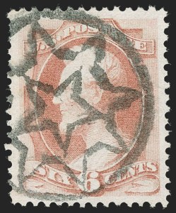 Sale 1227, Lot 2732, Fancy Cancels on the 1869 Pictorial Issue and 1870-88 Bank Notes Issues