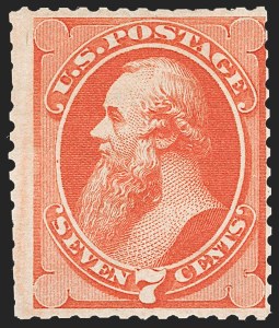 Sale 1227, Lot 2801, 1875 Continental Bank Note Co. Hard Paper Special Printing (Scott 167-175)