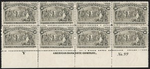 Sale 1227, Lot 2907, 1c- 50c 1893 Columbian Issue (Scott 230-240)