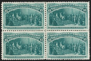 Sale 1227, Lot 2909, 1c- 50c 1893 Columbian Issue (Scott 230-240)