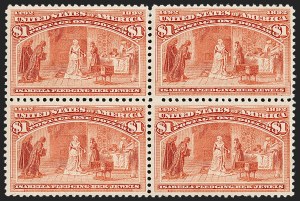 Sale 1227, Lot 2923, $1.00-$5.00 1893 Columbian Issue (Scott 241-245)