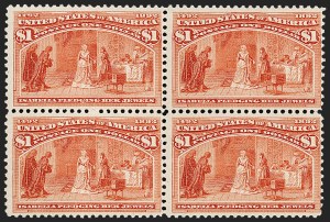 Sale 1227, Lot 2924, $1.00-$5.00 1893 Columbian Issue (Scott 241-245)
