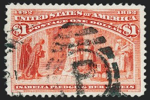 Sale 1227, Lot 2925, $1.00-$5.00 1893 Columbian Issue (Scott 241-245)
