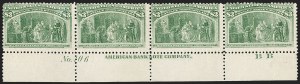 Sale 1227, Lot 2939, $1.00-$5.00 1893 Columbian Issue (Scott 241-245)
