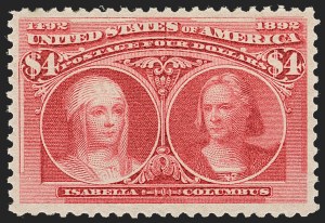 Sale 1227, Lot 2944, $1.00-$5.00 1893 Columbian Issue (Scott 241-245)