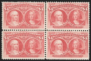 Sale 1227, Lot 2947, $1.00-$5.00 1893 Columbian Issue (Scott 241-245)