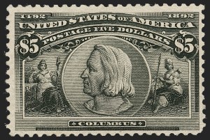 Sale 1227, Lot 2949, $1.00-$5.00 1893 Columbian Issue (Scott 241-245)