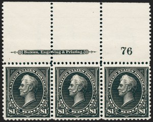 Sale 1227, Lot 2981, 1895 Watermarked and 1897-1903 Change of Colors Bureau Issues (Scott 264-284)