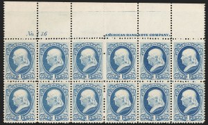 Sale 1227, Lot 3017, The Dr. Bernard S. Yudowitz Collection of Plate Blocks (Scott 11A-229)