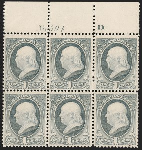 Sale 1227, Lot 3020, The Dr. Bernard S. Yudowitz Collection of Plate Blocks (Scott 11A-229)