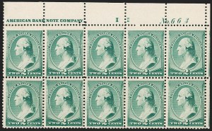 Sale 1227, Lot 3026, The Dr. Bernard S. Yudowitz Collection of Plate Blocks (Scott 11A-229)