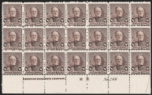 Sale 1227, Lot 3038, The Dr. Bernard S. Yudowitz Collection of Plate Blocks (Scott 11A-229)