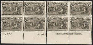 Sale 1227, Lot 3046, The Dr. Bernard S. Yudowitz Collection of Plate Blocks (Scott 230-299)