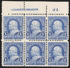 Sale 1227, Lot 3052, The Dr. Bernard S. Yudowitz Collection of Plate Blocks (Scott 230-299)