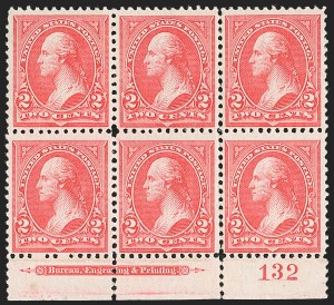 Sale 1227, Lot 3054, The Dr. Bernard S. Yudowitz Collection of Plate Blocks (Scott 230-299)