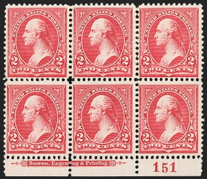Sale 1227, Lot 3055, The Dr. Bernard S. Yudowitz Collection of Plate Blocks (Scott 230-299)