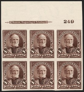 Sale 1227, Lot 3062, The Dr. Bernard S. Yudowitz Collection of Plate Blocks (Scott 230-299)