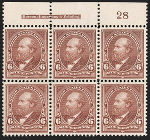 Sale 1227, Lot 3064, The Dr. Bernard S. Yudowitz Collection of Plate Blocks (Scott 230-299)