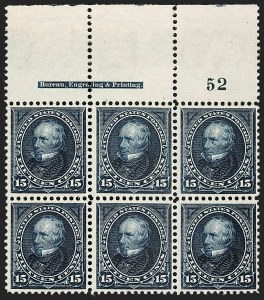 Sale 1227, Lot 3067, The Dr. Bernard S. Yudowitz Collection of Plate Blocks (Scott 230-299)
