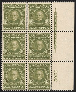 Sale 1227, Lot 3087, The Dr. Bernard S. Yudowitz Collection of Plate Blocks (Scott 300-423)