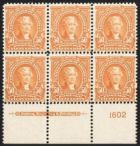 Sale 1227, Lot 3088, The Dr. Bernard S. Yudowitz Collection of Plate Blocks (Scott 300-423)