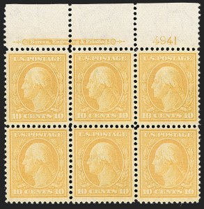 Sale 1227, Lot 3092, The Dr. Bernard S. Yudowitz Collection of Plate Blocks (Scott 300-423)