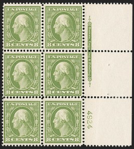 Sale 1227, Lot 3093, The Dr. Bernard S. Yudowitz Collection of Plate Blocks (Scott 300-423)