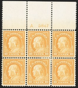 Sale 1227, Lot 3110, The Dr. Bernard S. Yudowitz Collection of Plate Blocks (Scott 300-423)