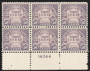 Sale 1227, Lot 3148, The Dr. Bernard S. Yudowitz Collection of Plate Blocks (Scott 432-834)